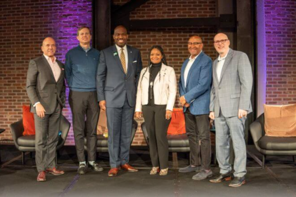 Jim Langston, Michael Haugen, Derek Green, Loree D. Jones Brown, Michael Nutter, Larry Platt at The Ultimate Job Interview event