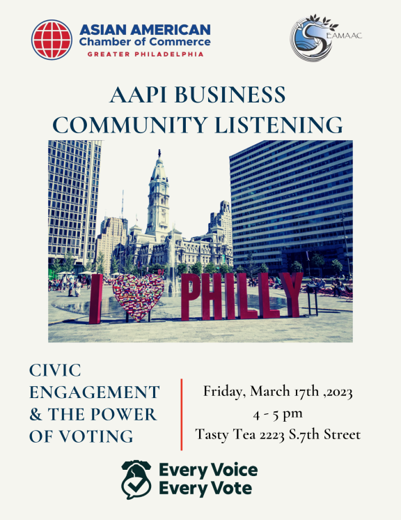 AAPI Business Community Listening Flyer