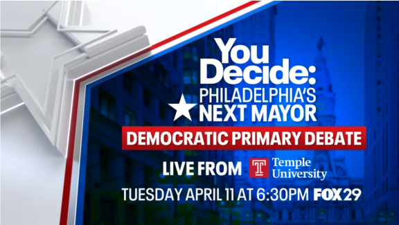 FOX29's You Decide Debate Graphic