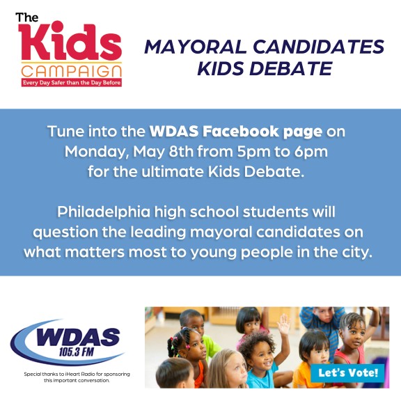 Mayoral Candidates Kids Debate event flyer