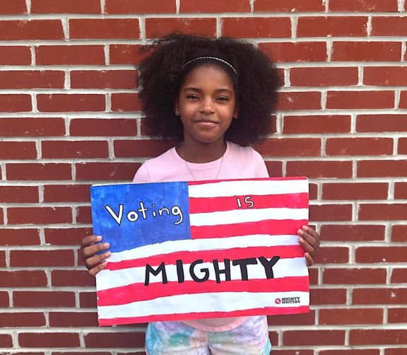 Mighty Writers’ youth literacy is teaching about the importance of writing and civic engagement. Photo courtesy of Mighty Writers.