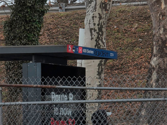Image of a Septa train stop