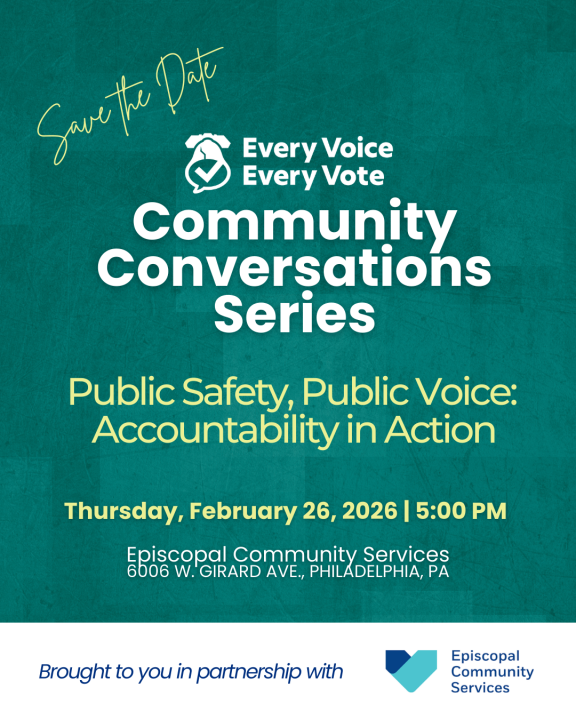 Save the date flyer for next Community Conversation event