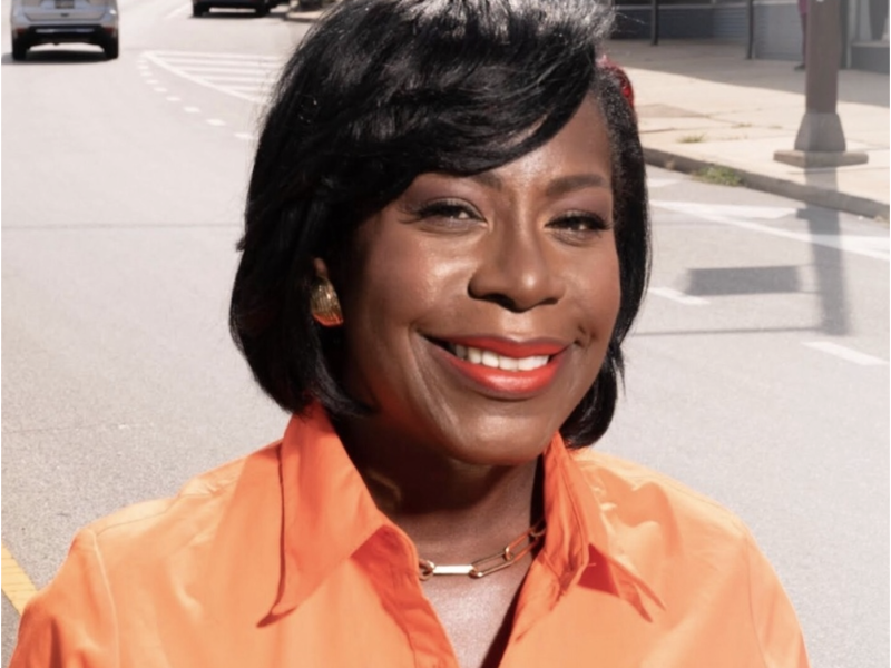 headshot of Cherelle Parker wearing orange shirt