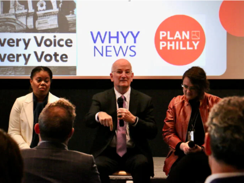 Kevin Mahoney, CEO of University of Pennsylvania Health System, at the WHYY News Business Breakfast