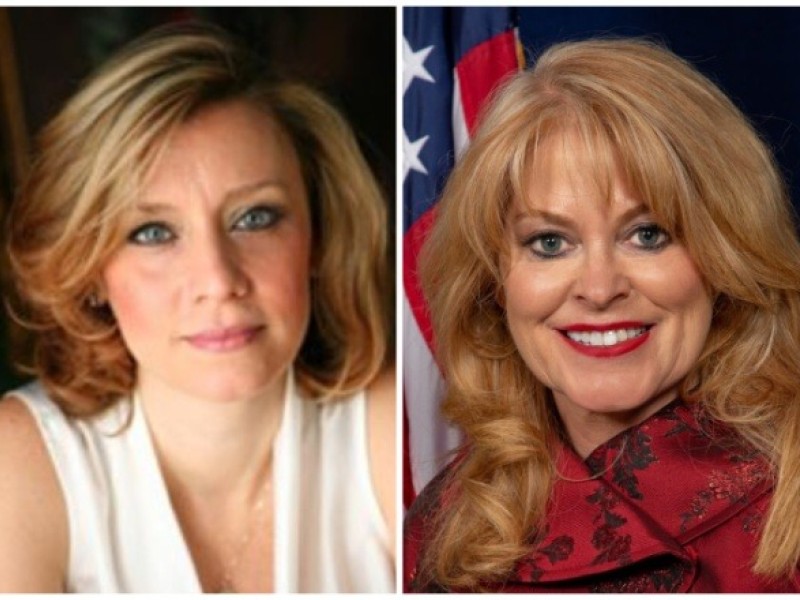 Headshots of Erin McClellan and Stacy Garrity