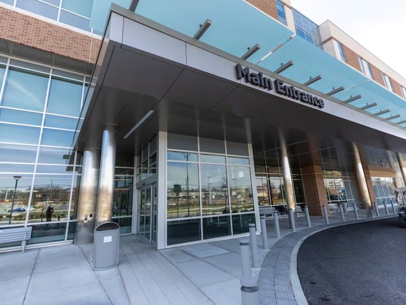 Entrance to hospital