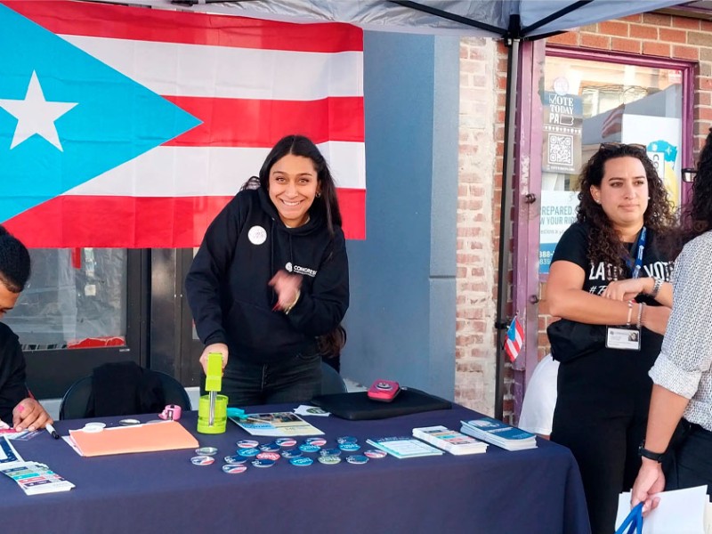 Congreso de Latinos Unidos presente en el evento.