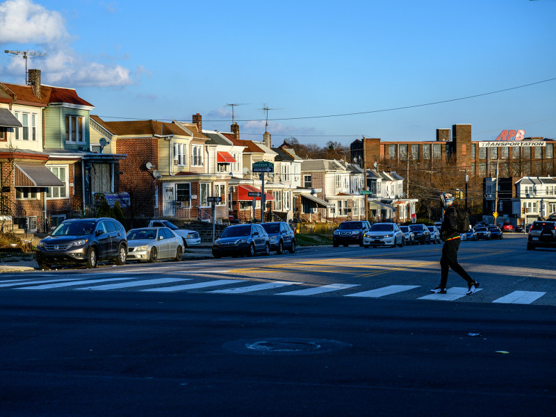 Image of rowhomes in Philadelphia by Kriston Jae Bethel for The Trace