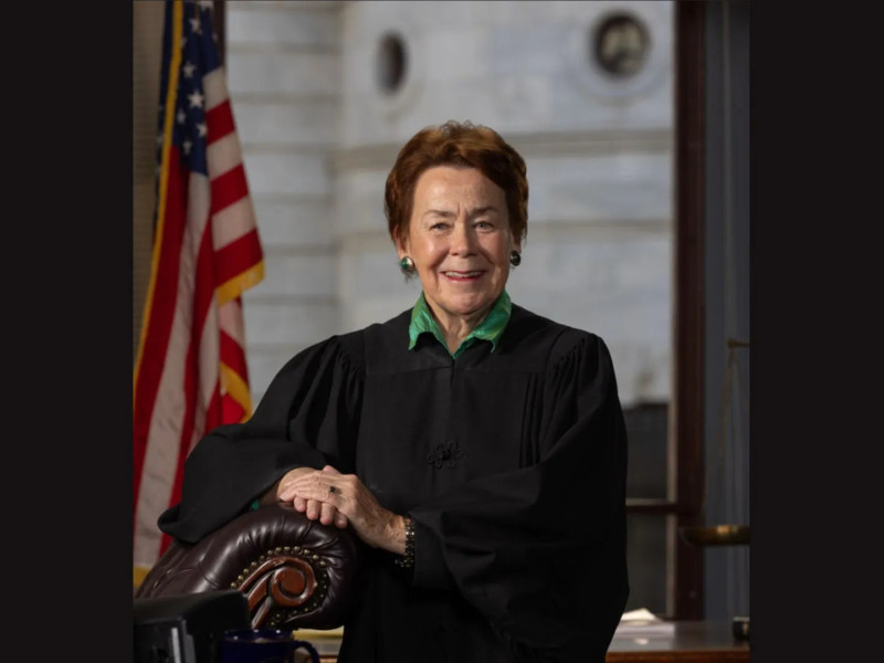 portrait shot of Judge Ann Butchart in black robe