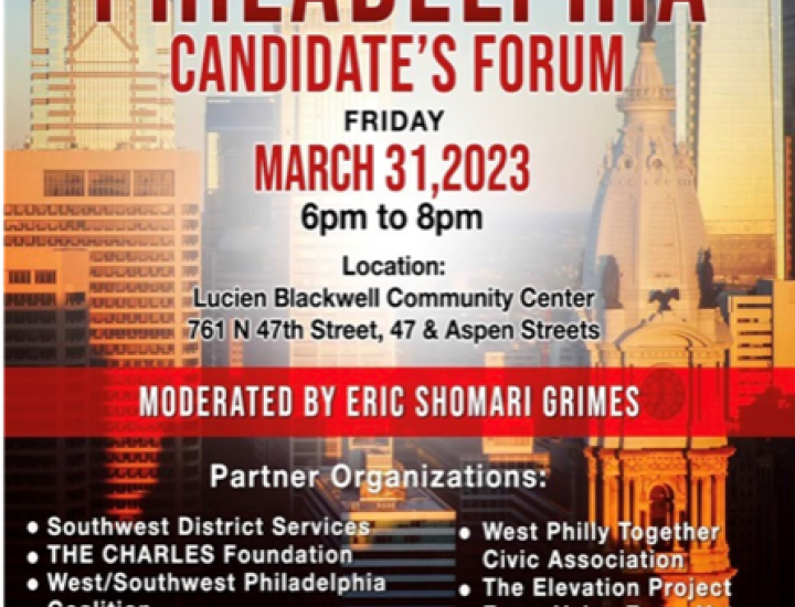 Philadelphia Candidate's Forum Flyer