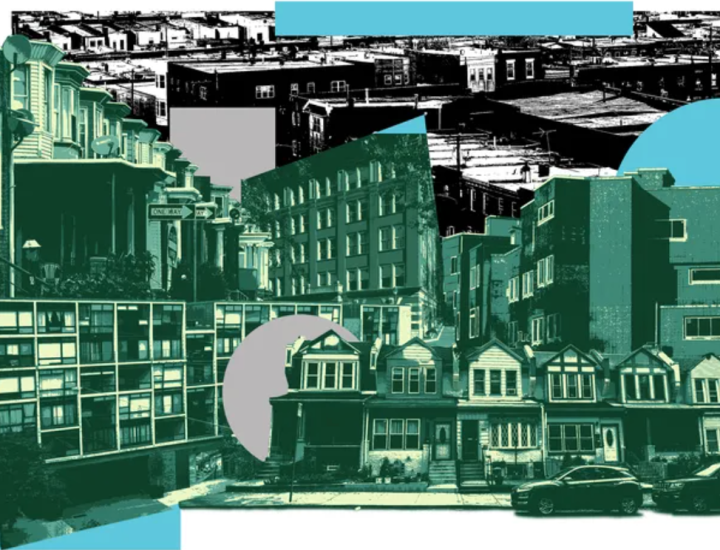 Illustration of housing styles in Philadelphia