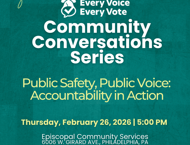 Save the date flyer for next Community Conversation event